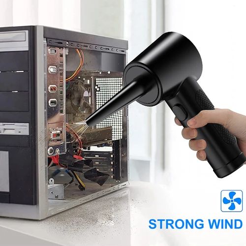 Plumero de aire inalámbrico eléctrico, 51000RPM, pistola de polvo inalámbrica, soplador de aire comprimido, potente secador de pelo, limpieza del teclado del ordenador