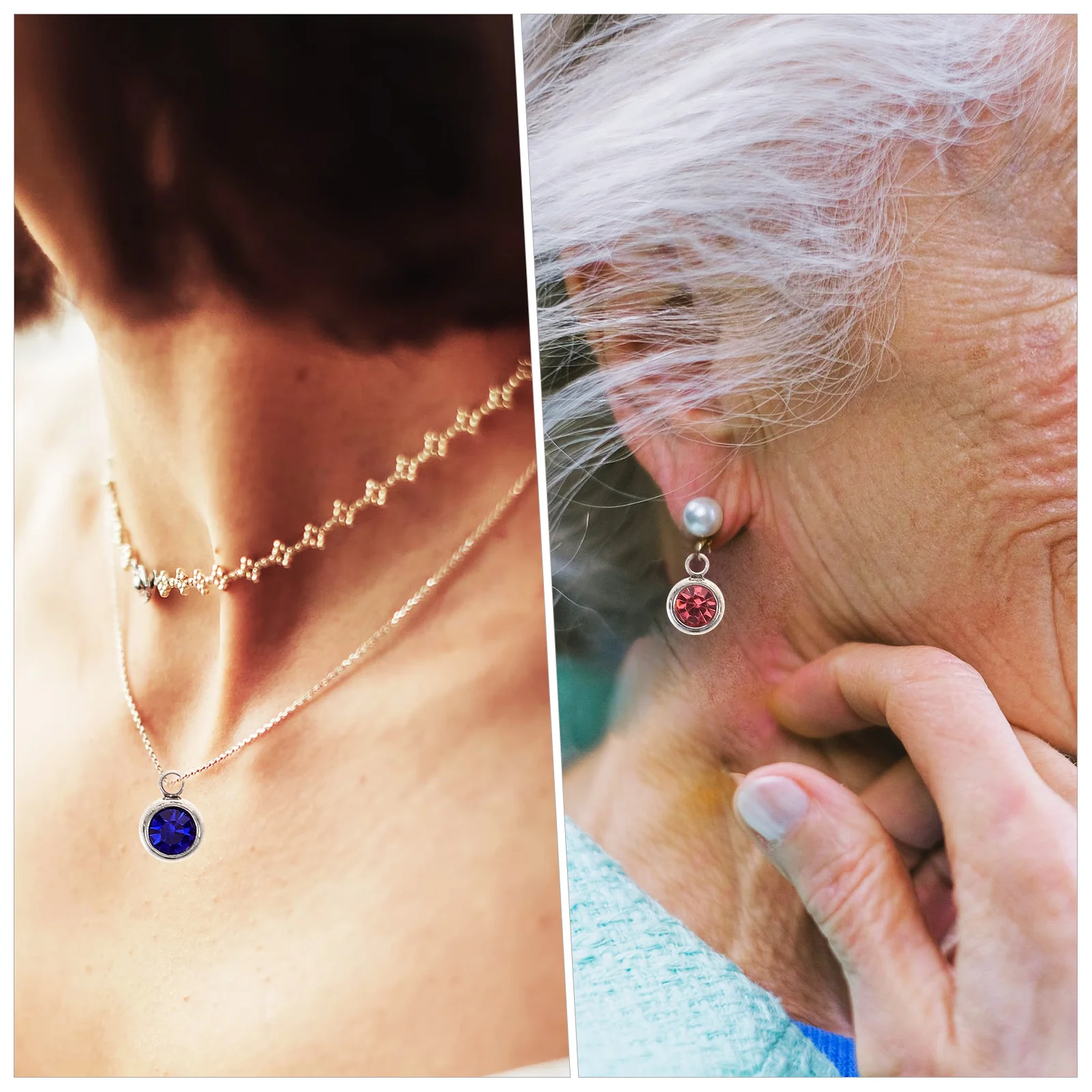 

10Pcs Colorful Rhinestone Charms Lightweight Pendants for Jewelry Making DIY Accessories Earring Pendants Pendant