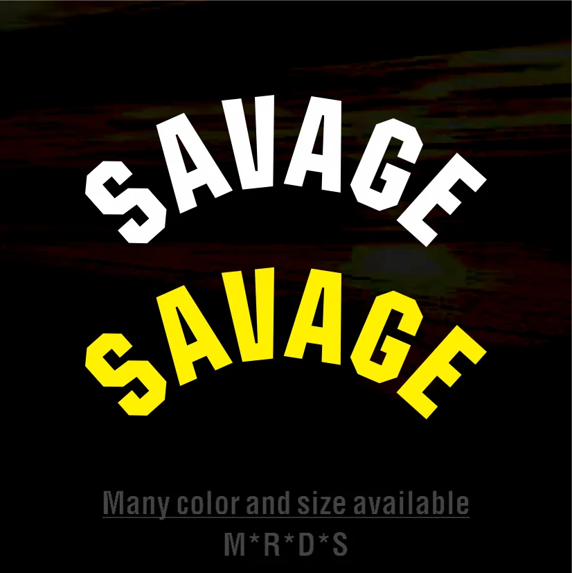 

Savage Oil Slick Chrome Car Sticker - JDM JAP Tuner Drift Stance Tengoku Japanese DUB Euro De-Wiper Rear Window