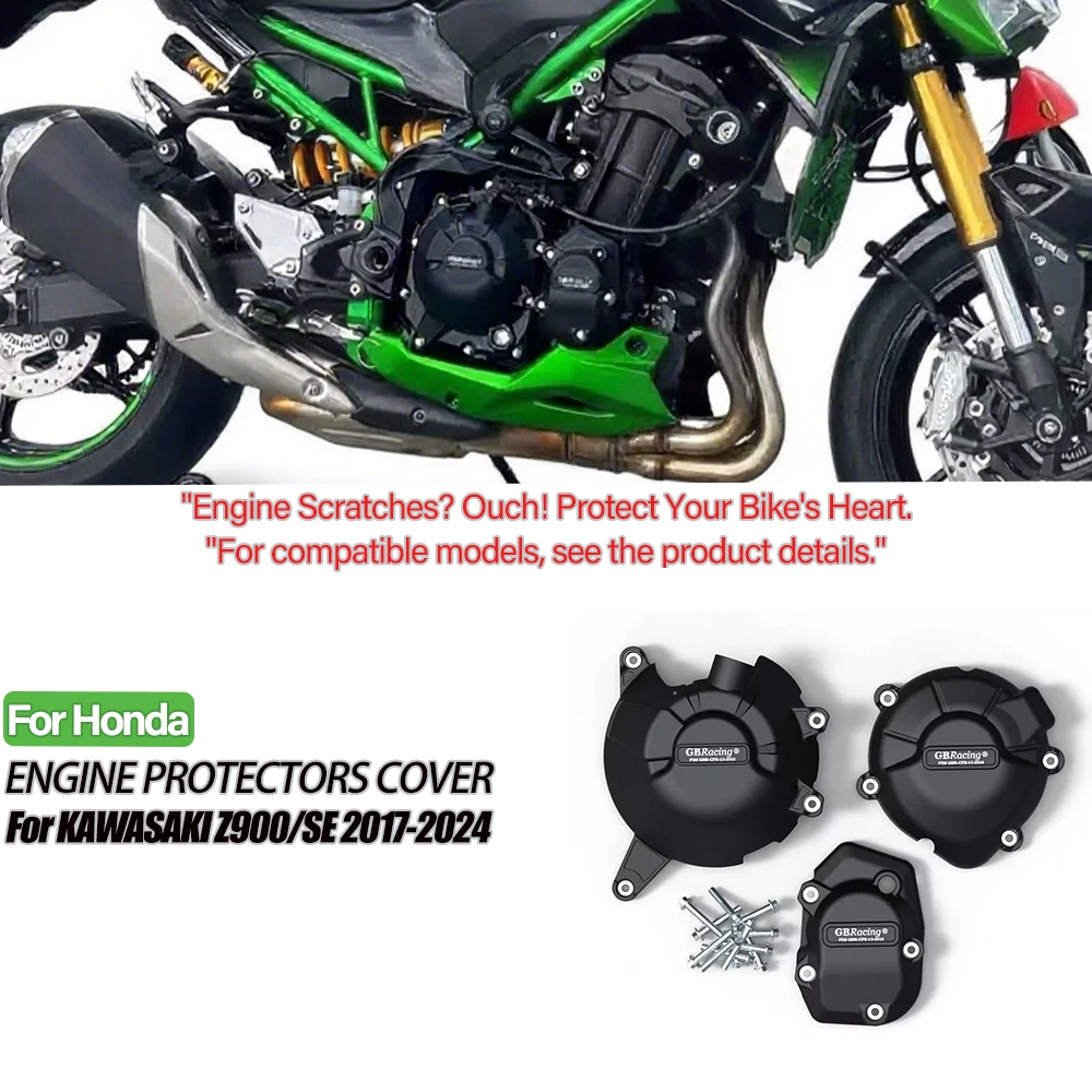 

Z900 Engine Clutch Cover Protection Case for Kawasaki Z900 2017-2024 Motorcycle Engine Covers Protectors Accessories