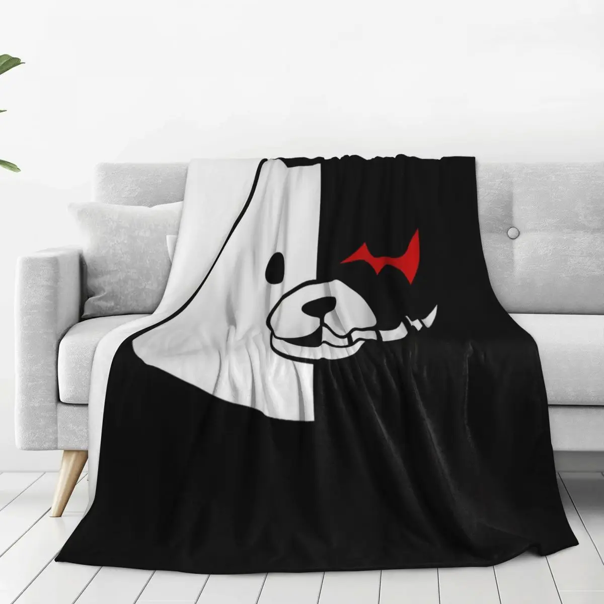 Dangan Ronpa - Monokuma Danganronpa Blankets Fleece Portable Sofa Throw Blankets For Couch Bedding Office Throws Bedspread Quilt