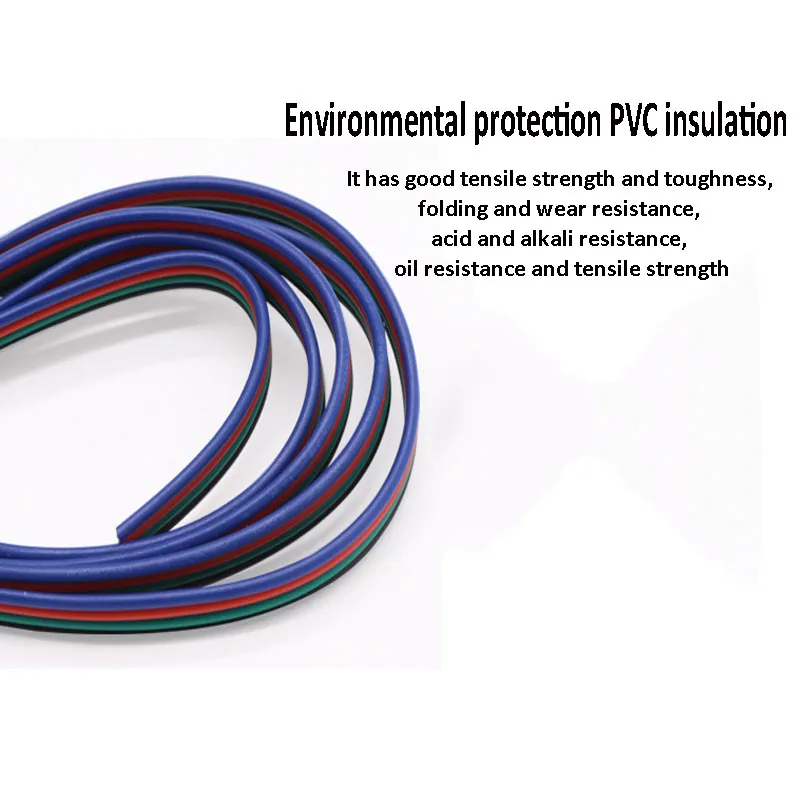 1M LED Connector Wire 2/3/4/5/6Pin 22AWG 20AWG 18AWG Extension Electric Wire Cable For LED Strip Connectors