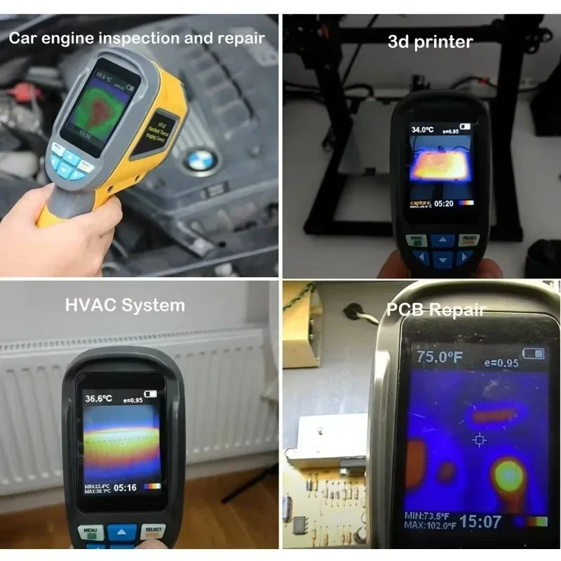 2026 Hot SellHTI HT-04D Infrared Thermal Imager Camera 160X120 Real-Time Resolution Low Price Thermal Imaging Digital Camera