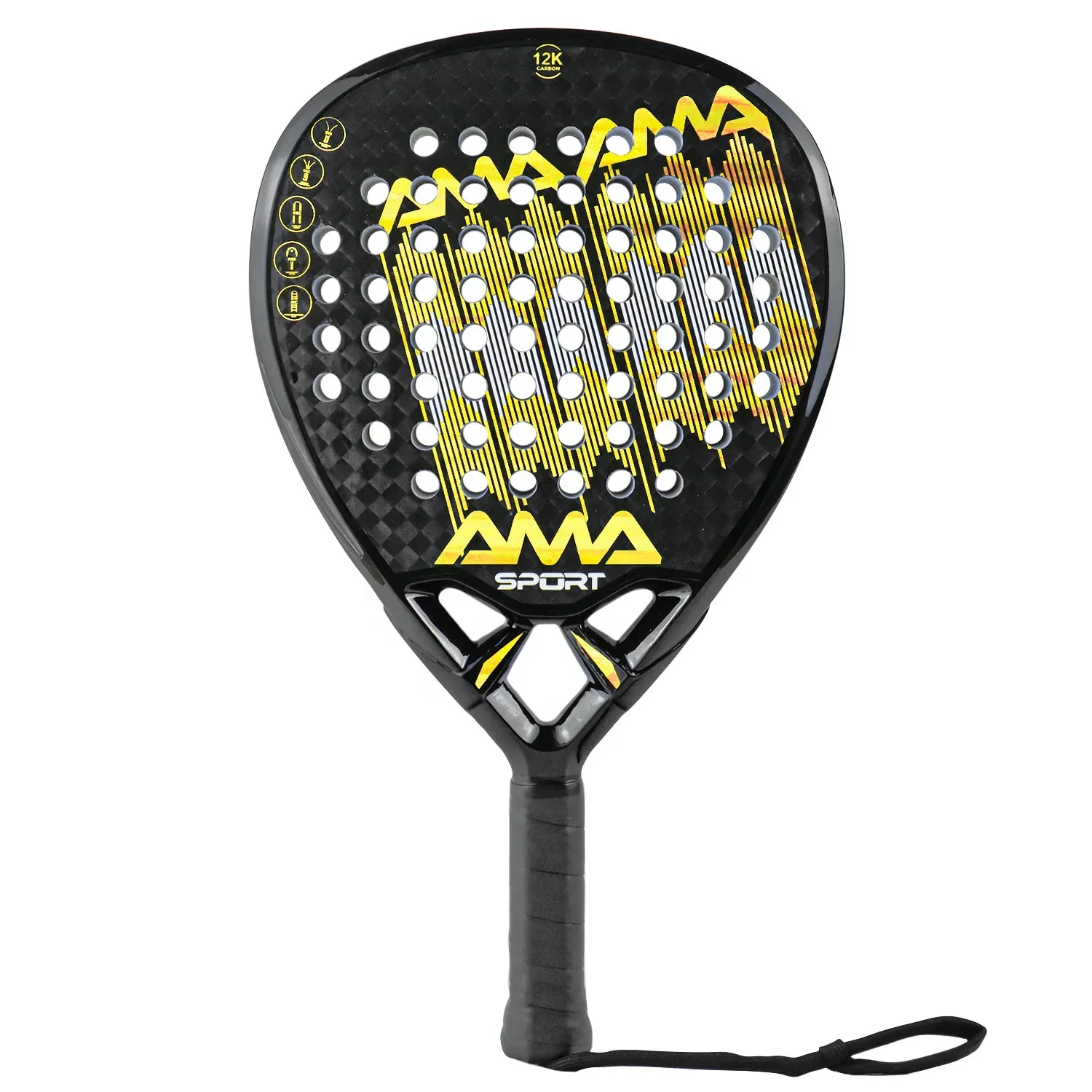 China Customization Padel Rackets Manufacturers Custom Vertex 03 Shape Diamond Model Padel Rackets