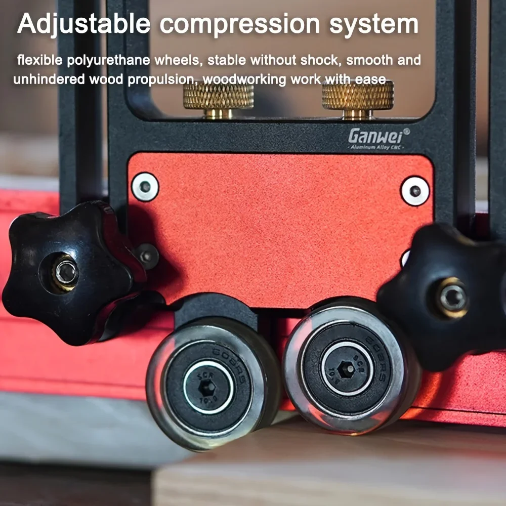 Woodworking One Way Bearing Roller Featherboards For Table Saws Router Tables And Band Saws, Aluminum Alloy Table Saw Jig Guide