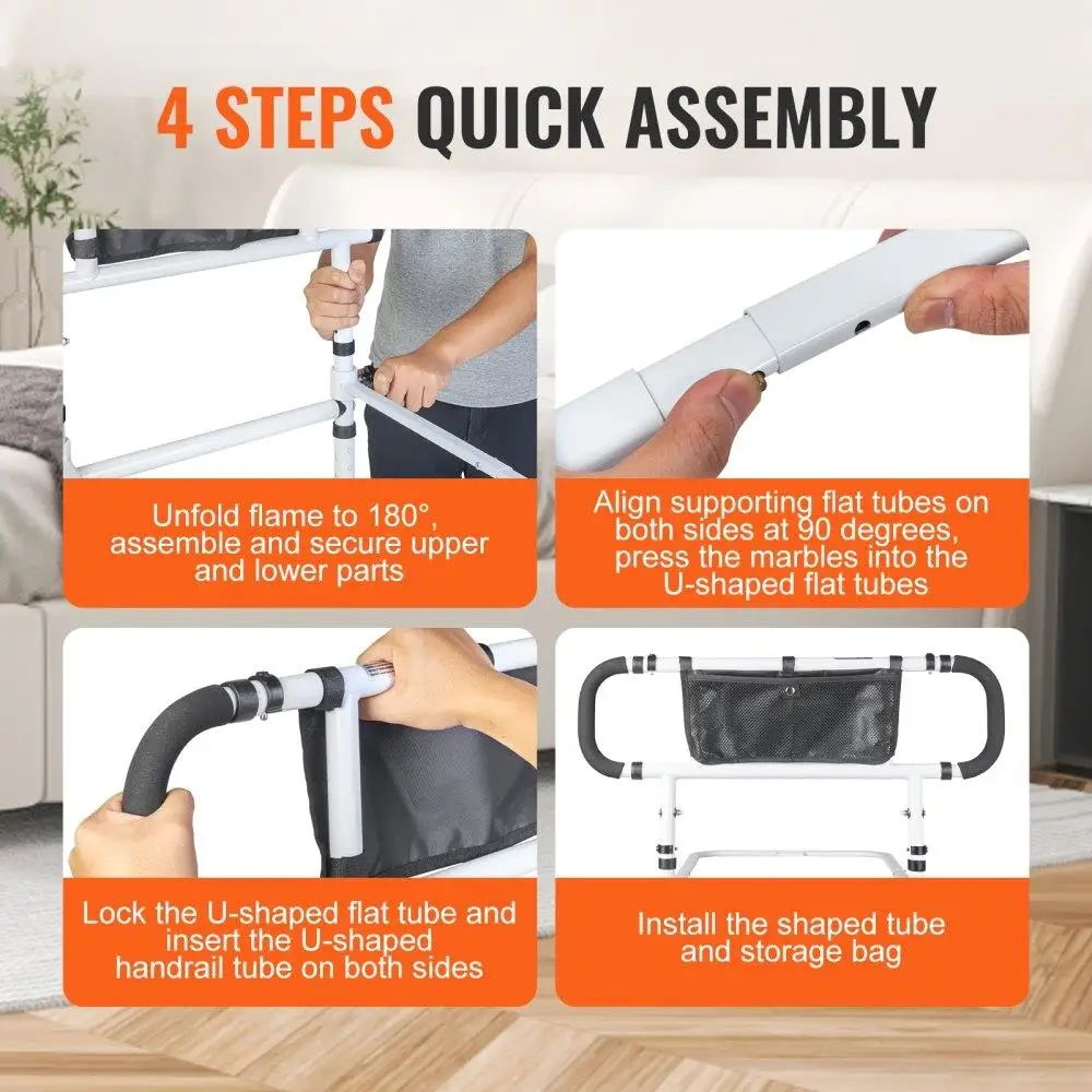 Secure pour les anciens Rails de lit Rails de lit pliables et robustes pour personnes âgées
