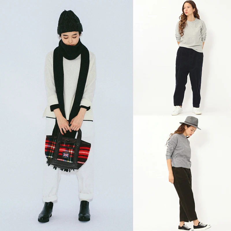 

Женские свободные брюки из хлопкового вельвета с высокой талией, длинные брюки-харланы, осенние повседневные брюки из вельвета 2024 года