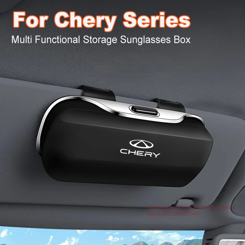 

Car Sunshading Board Clip Case for Chery Tiggo 2 4 7 8 pro Omoda 5 FX EV Arrizo 5 6 J6 - Interior Sunglasses Storage