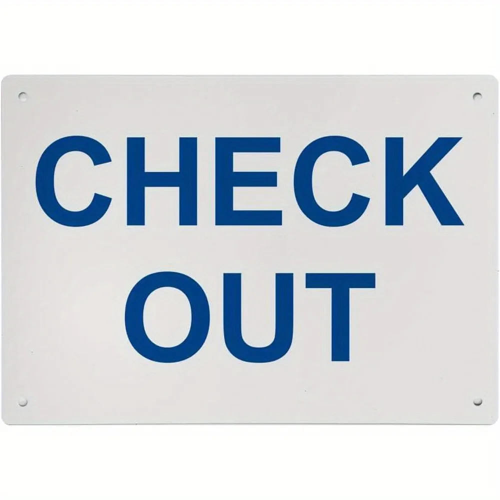 8X12 Inch Uv-Resistant Metal Information Aluminum Sign - Blue and White Vertical Design, Suitable for Indoor and Outdoor Use