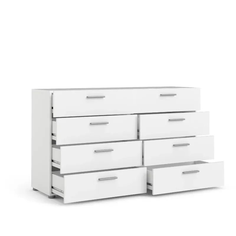 

Loft 8 Drawer Double Dresser , White bedroom furniture