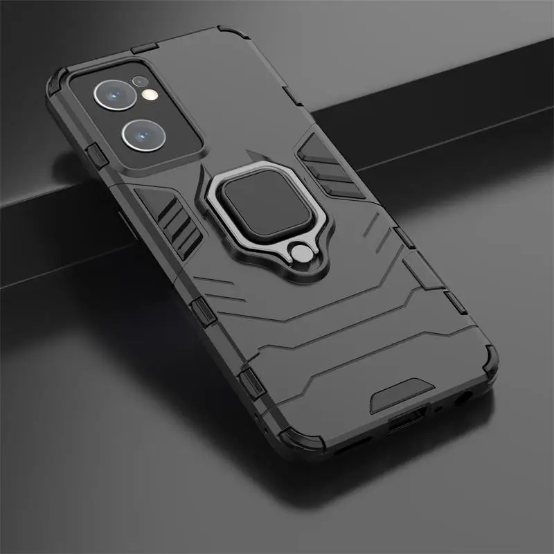 For OnePlus Nord CE 2 5G Case Shockproof Armor Magnetic Car Ring Holder Phone Case For One Plus Nord CE2 IV2201 6.43