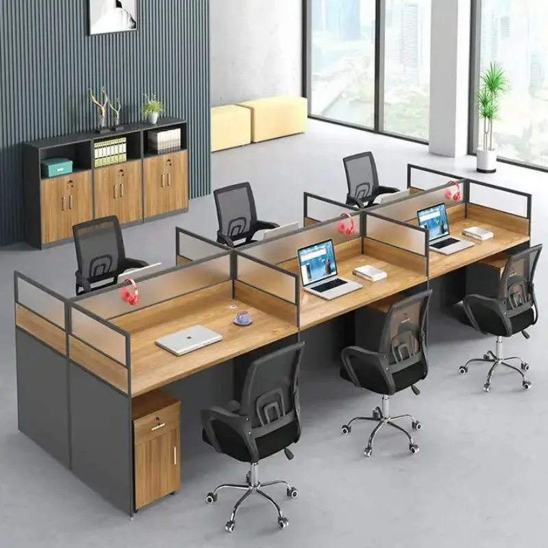 Modern Open Modular Workstation Desk Office Furniture Partition Manager Desk Office Cubicle Workbench