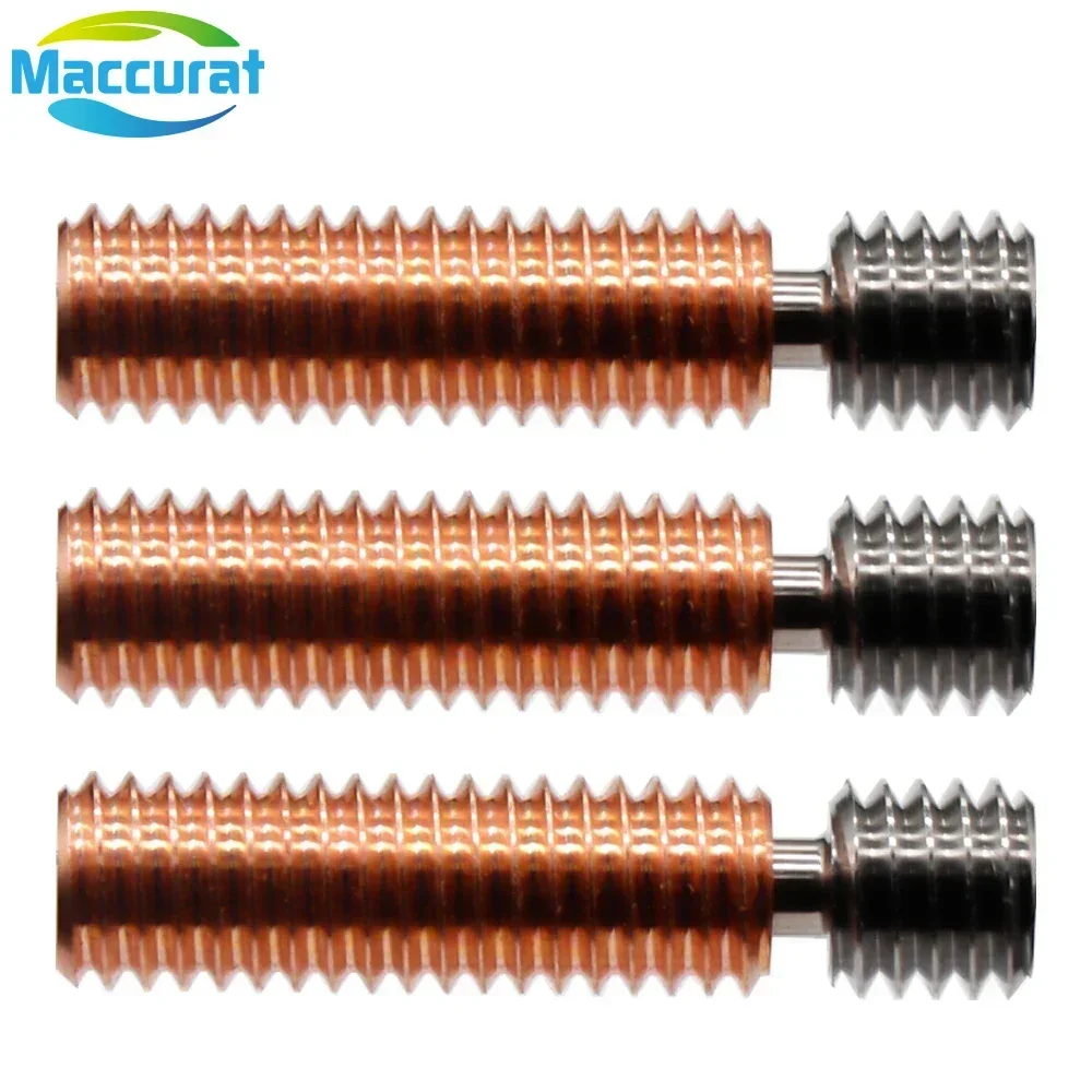 MK8 Throat Copper Titanium Alloy Heat Break Throat 1.75mm Filament MK8 Hotend M6 *26mm Bi-metal 3D Printers Accessories view 3