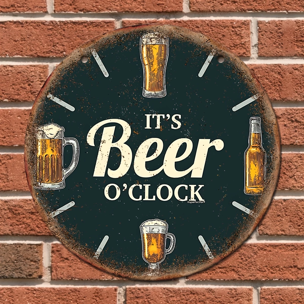 2D Retro Beer Time Wooden Sign Multi-functional Wall Decor for Home Bars And Clubs Outdoor Wall Art Gift for Beer Lovers