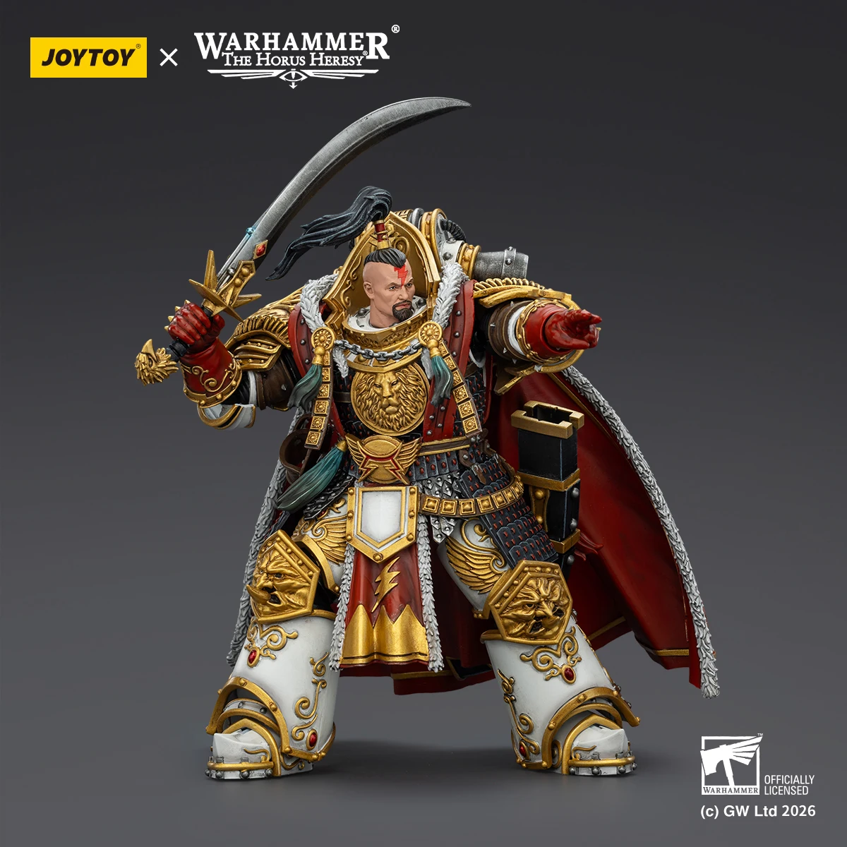 【Preventa】Figura de Acción JOYTOY Warhammer 40K White Scars Jaghatai Khan Primarca de la Legión V, Escala 1/18