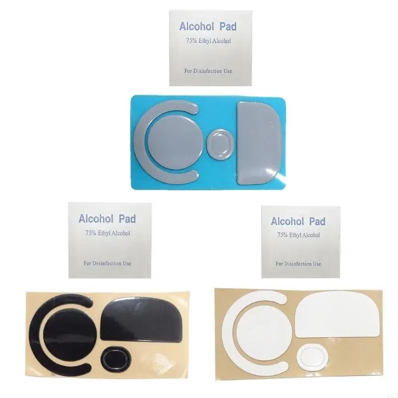 1Set Mouse Skates Glides Feet Pad Mouse Feet Sticker For Logitech G Pro X Superlight Mouse Round Curved Edges Feet