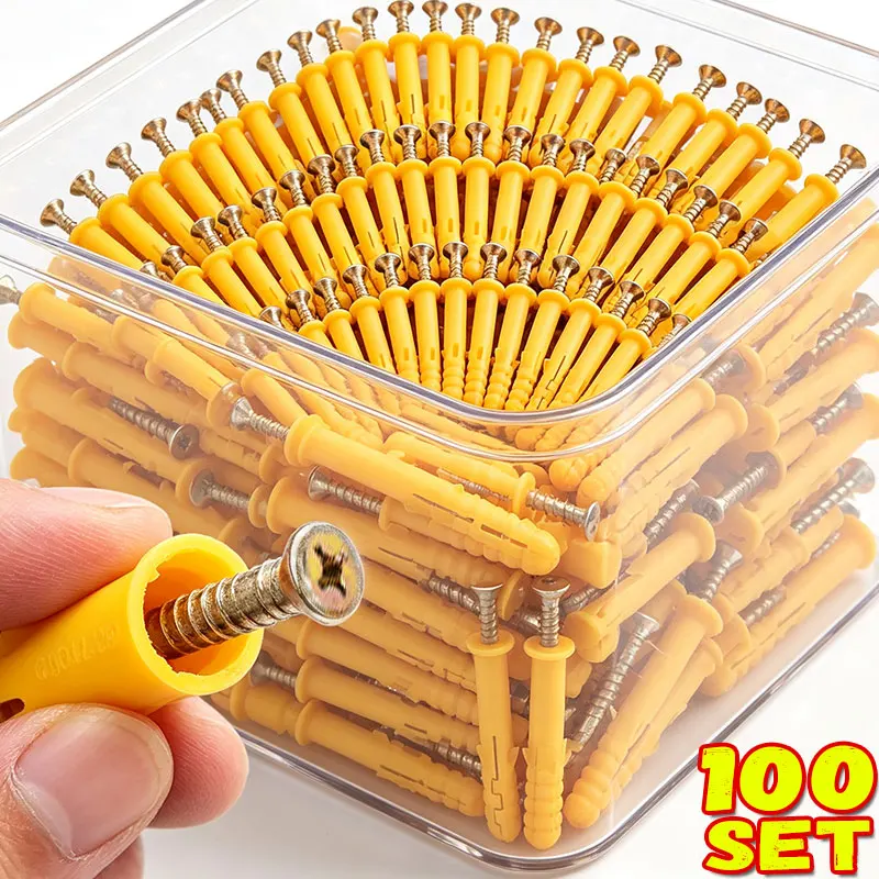 Self-Tapping Expansion Screw Assortment Kit Drywall Anchor Screws Kit Metal Screws Cross Tips Screws Hardware Fastener Wholesale