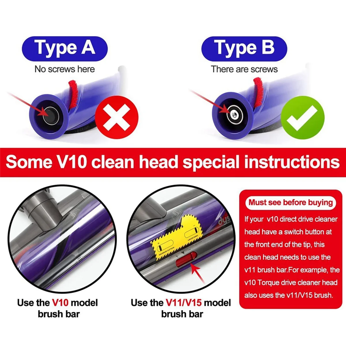 

SCLS 7Pcs Soft Plush Strip for V7 V8 V10 V11 Vacuum Cleaner Attachments Roller Brush Replacement Parts