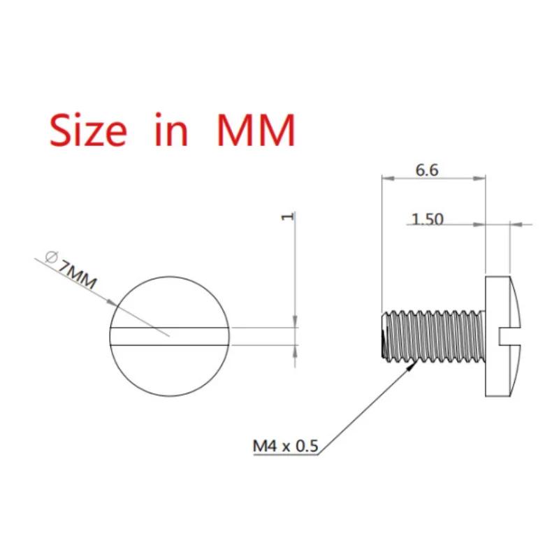 4PCS Stainless Steel Heavy Duty CNC Slotted Screws Bolts Kit Replacement For 1911 Grips Model Repair Tool Parts