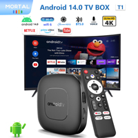Mortal T1 Smart TV Box Home Theater Android 14 Allwinner H313 WIFI6 2G8G16G Bluetooth Support 4K Free & Live TV Set Top Box