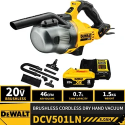 DeWalt DCV501LN Kit Brushless Cordless Dry Hand Vacuum 20V Lithium Power Tools With Battery Charger