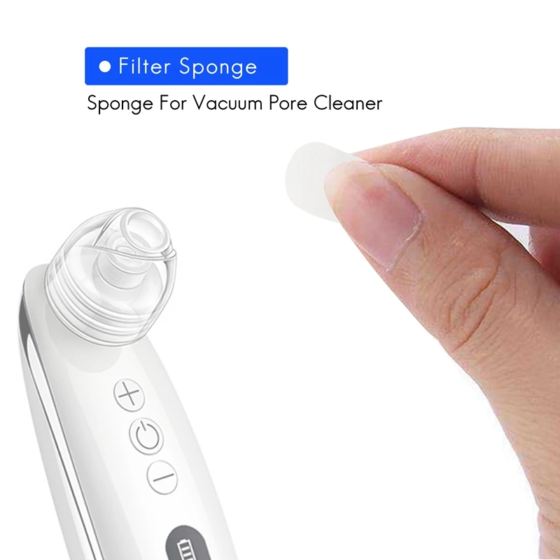 Blackhead แยก 300 ชิ้นเปลี่ยนฟองน้ํากรองสําหรับทําความสะอาดรูขุมขน Blackhead Remover ดูดอุปกรณ์เสริมเครื่อง