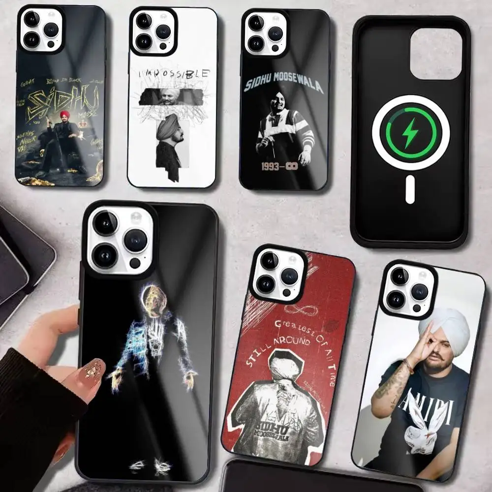 

S-Sidhu Moose Wala Phone Case For iPhone17,16,15,14,13,12,11 Plus,Pro Max Magnetic For Magsafe Wireless Charging