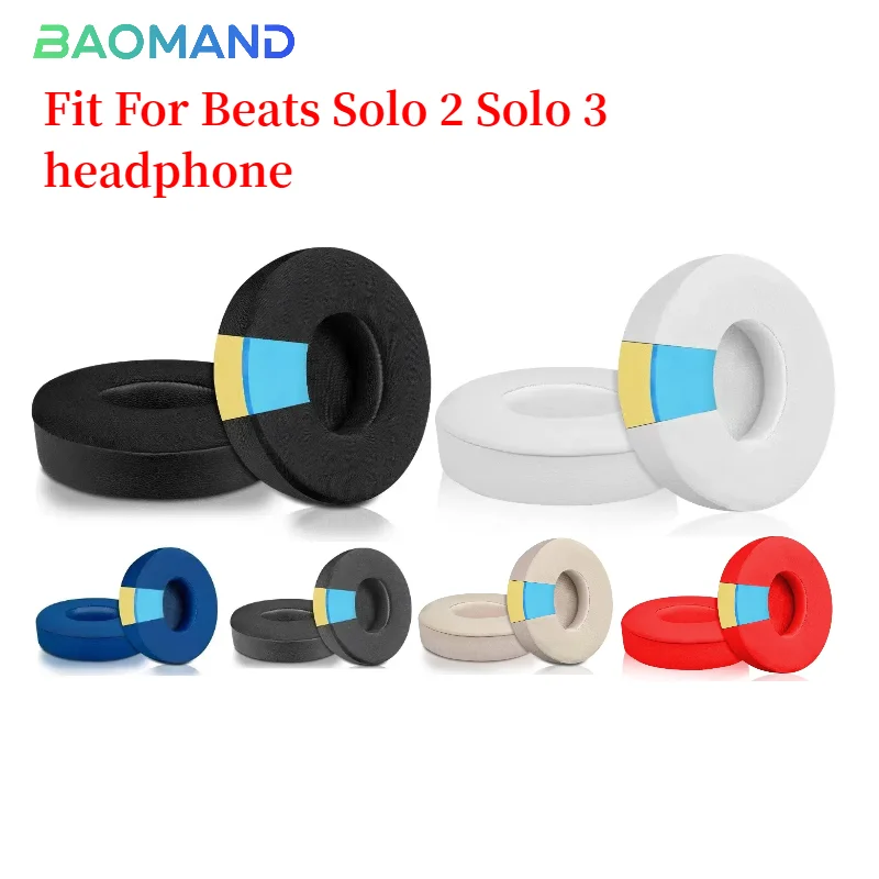 

Sport Cooling-Gel Replacement Ear Pads for Beats Solo 2 Solo 3 Headphones Ear Cushions, Headset Ear Cover Earpads Accessories