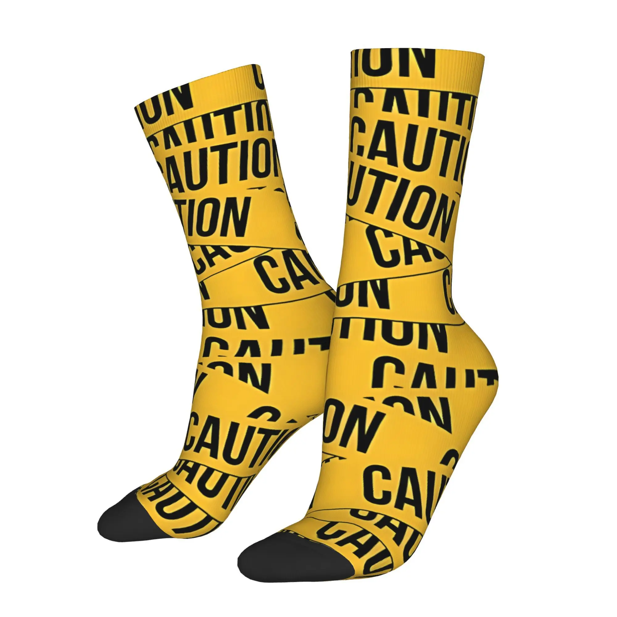 

Caution Sock Printed Man Polyester Fashion