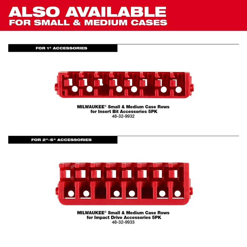 Milwaukee 48-32-9930 Convenient Style Customizable Small Case Impact Durable Driver Accessories