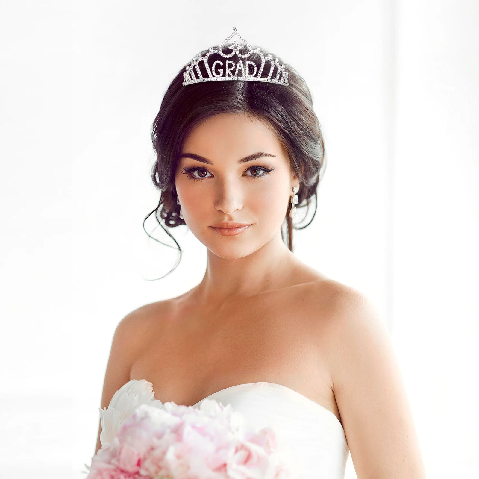 

Bridal Tiara Crown Silver Headb s Headdress Accessories Hair Crowns Rhinestone Wedding Party Prom Photoshoot Graduation Tiaras