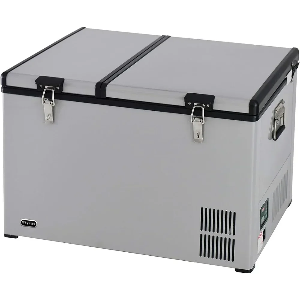 FM-901DZ Zone Portable Fridge Optional Wheels, AC 110V/ DC 12V Real Freezer for Car, Home, Camping