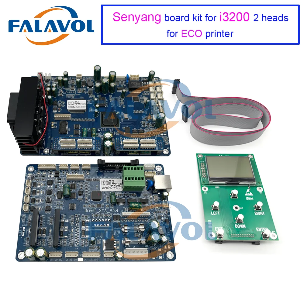 FALAVOL Senyang I3200 Double Heads Board Kit V6 Version Compatible with Epson I3200 for Eco Solvent/Water Based Printer Head Car