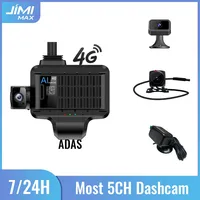 ORIGINAL JIMI 4G DashCam JC450Pro Car Camera Video Recorder 4CH/5CH Live View By Phone 7/24 Real-time Monitor AI Auto GPS DVR