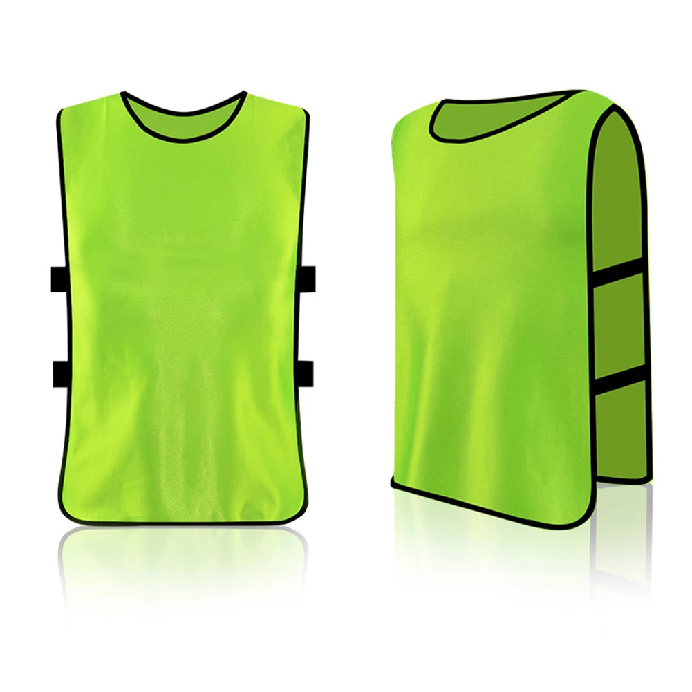 Gilet d'entraînement de Football maillots 1 pièces bavoirs gilets basket-ball Cricket Football Rugby maille Football équipement d'entraînement sportif 13 couleurs