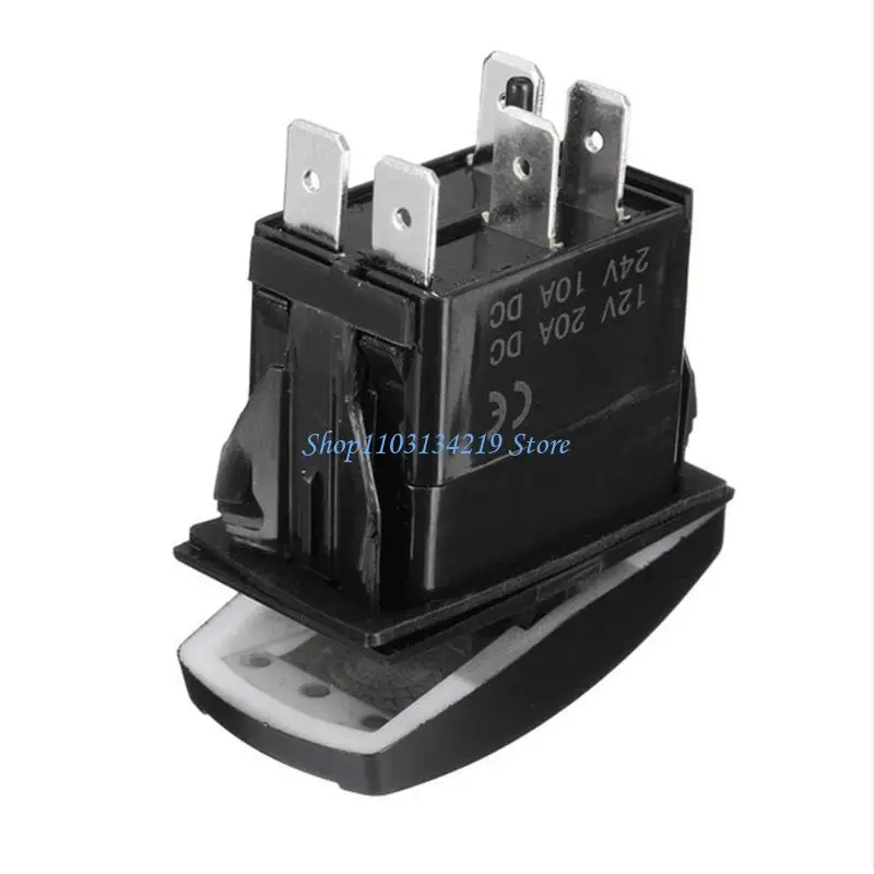 N5KC 2PCS 12V 20A LUZ LED AZUL 5 POSIÇÕES 2 POSIÇÕES ROGADORES FÁCILOS INSTALA