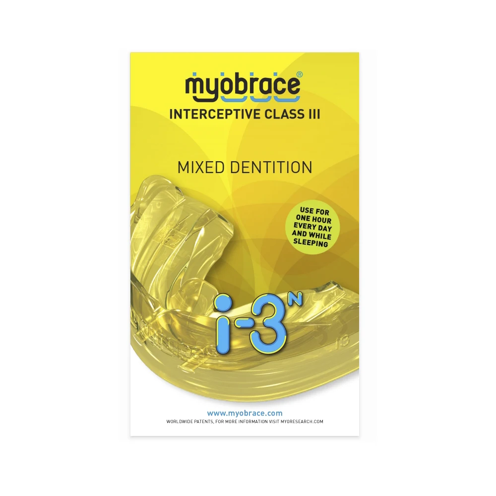 Myobrace Anti-Jaw Dental Teeth Trainer Appliance I3N Dental Orthodontic Trainer I3N Ages5-8 CLASS III CORRECTION For Child