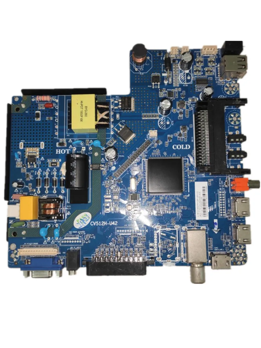 Placa base de TV CV512H-U42, tres en uno, múltiples interfaces diferentes, compatible con diferentes pantallas