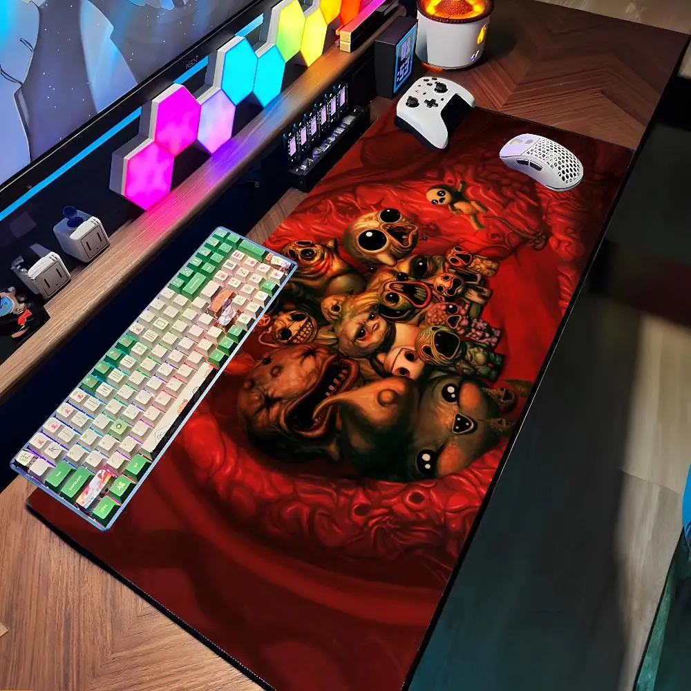 

Коврик для мыши The Binding Of Isaac, большой резиновый коврик для мыши, игровой коврик для мыши для ноутбука, настольный коврик XXL, нескользящий коврик для компьютерной клавиатуры и мыши