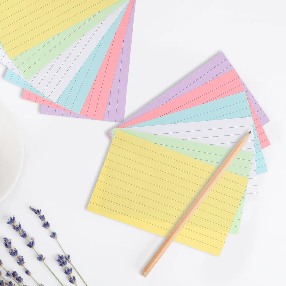 500 Sheets Index Cards Sticky Notes Colored Multi-function Notebook Word Blank DIY