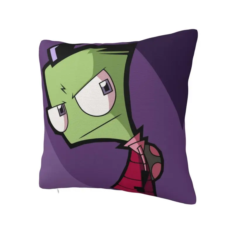 Custom I-Invader Z-Zim Cartoon Square Pillow Cover Home Decor Cushions Throw Pillow for Living Room Double-sided Printing