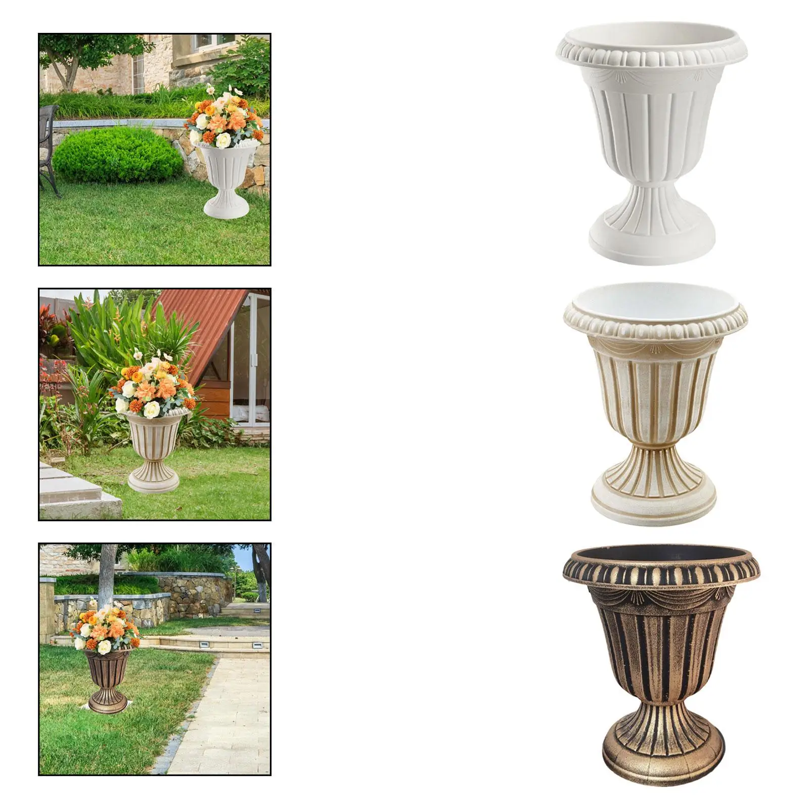 European Design Plastic Flower Pot Vase Luxury Decorative Object for Home Decor Weddings and Centerpiece Displays