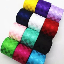 10 Yards 38MM Lattice Cubic Plaid Double-Sided Ribbon DIY Package Material Headwear Satin Handmade Accessories Gift Wrapping