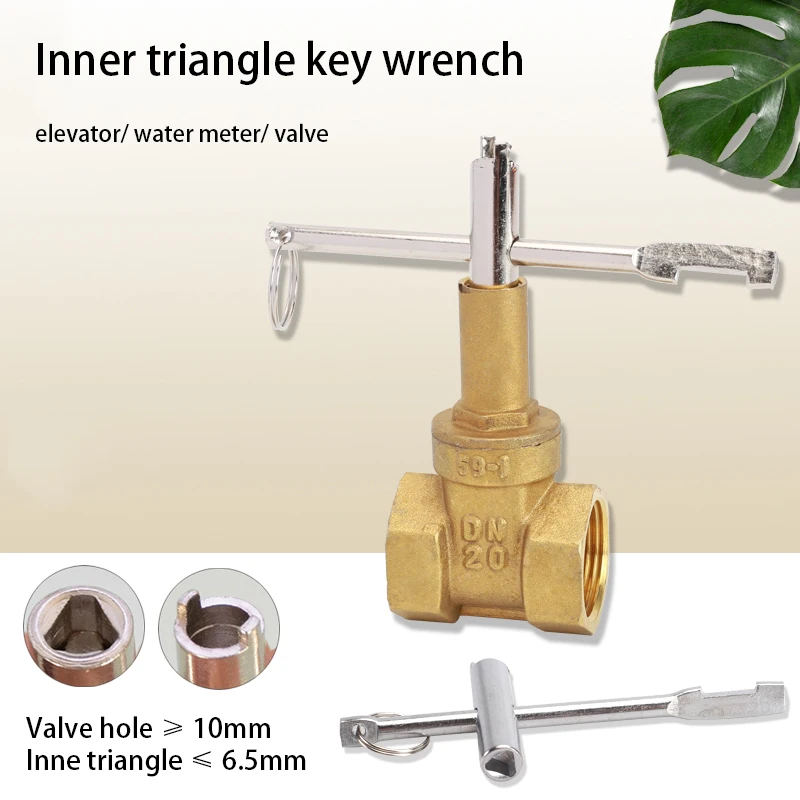 High Quality Inner Triangle Key Wrench Valve Hole Key Elevator Water Meter Valve Key Convenient For Carrying And Storage