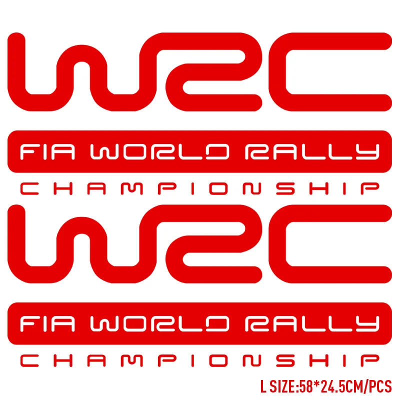 2Pcs WRC FIA WOELO RALLY Racing Car Stickers Auto Vinyl Film Decals For Auto Bumper Windows Motorcycle Laptop Car Accessories - view 4