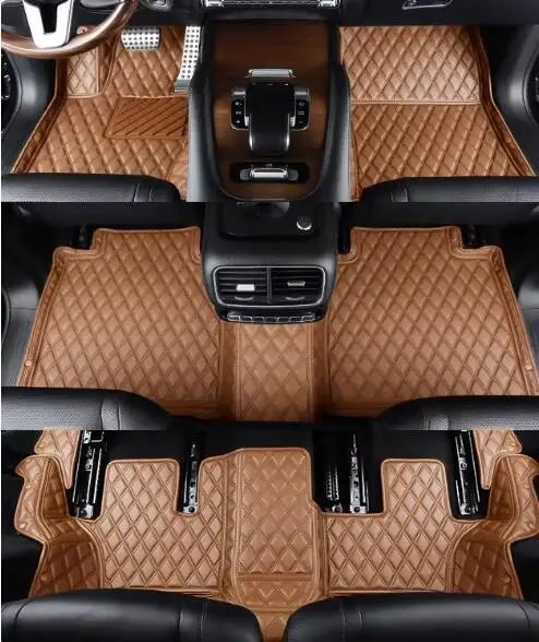 

Custom special car floor mats for Mercedes Benz GLS 63 AMG X166 7 seats 2019-2016 High quality waterproof carpets for GLS63 2017