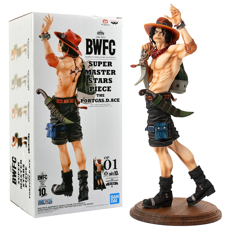 25CM Anime One Piece Portgas D Ace Figure BWFC World Figure