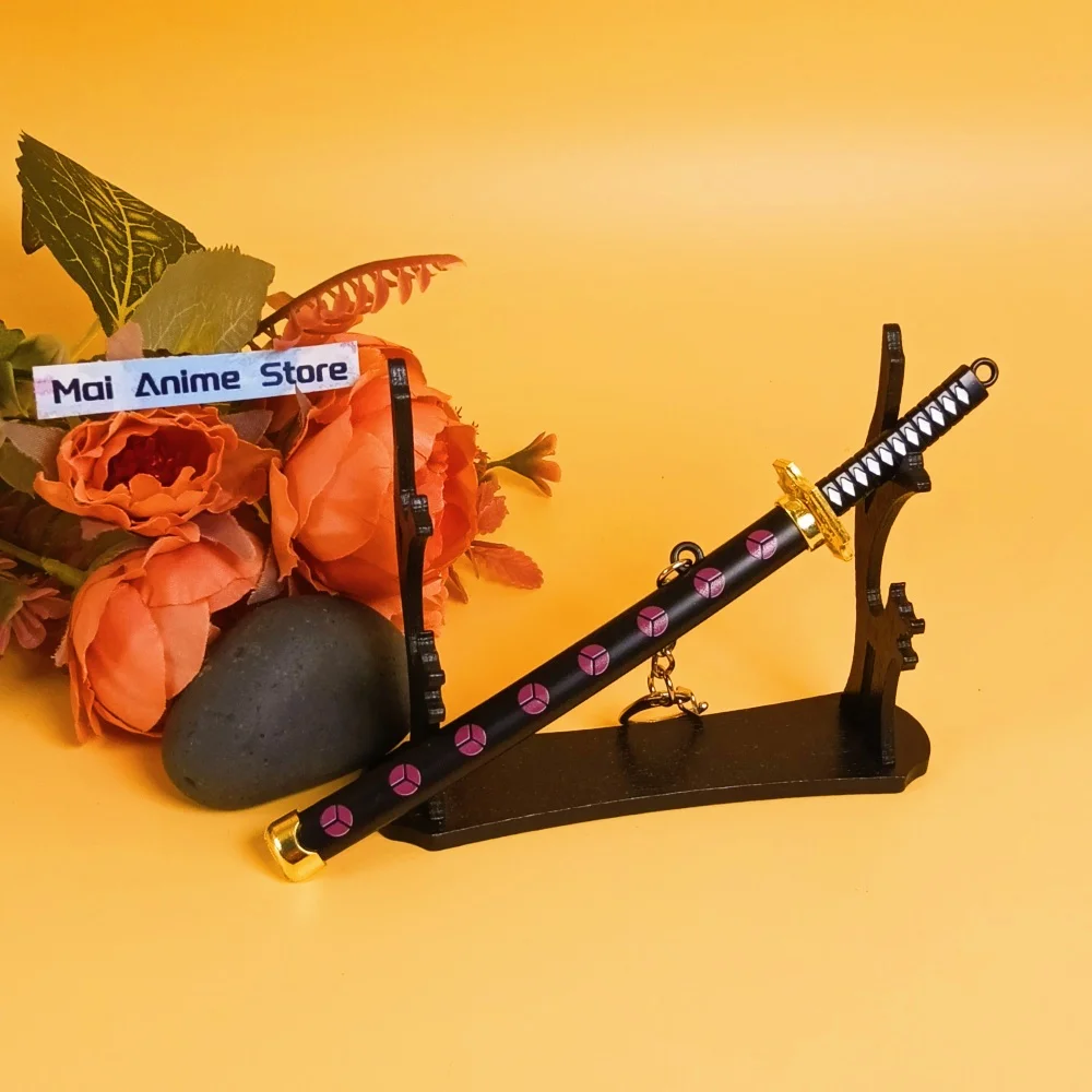 6in Metalen Roronoa Zoro Katana Nep Zwaard Staal Originele Samurai Sabel Anime Zoro Ninja Mes Real Sized Japanse Katana Speelgoed Gift