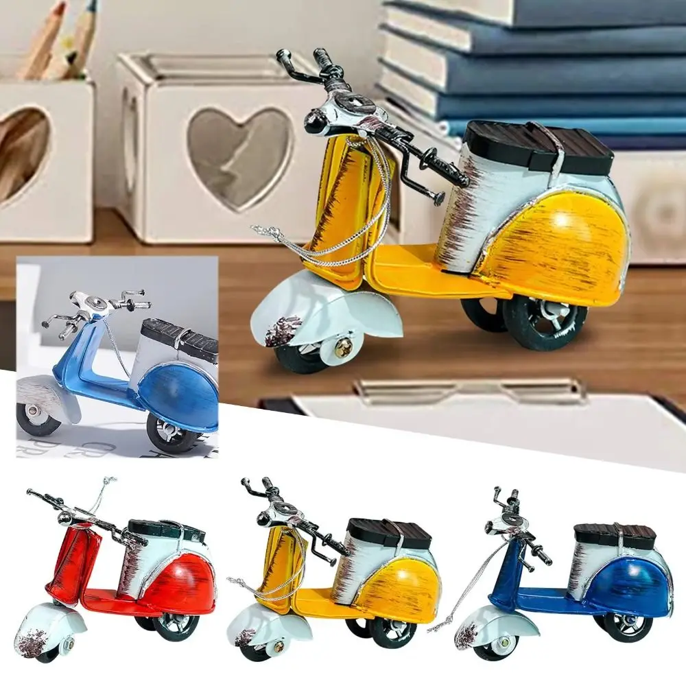 

Mini Iron Motorcycle Model Retro Style Home Decor Small Motorcycle Statue Simulation Traffic Vehicle Motorcycle Model Gifts