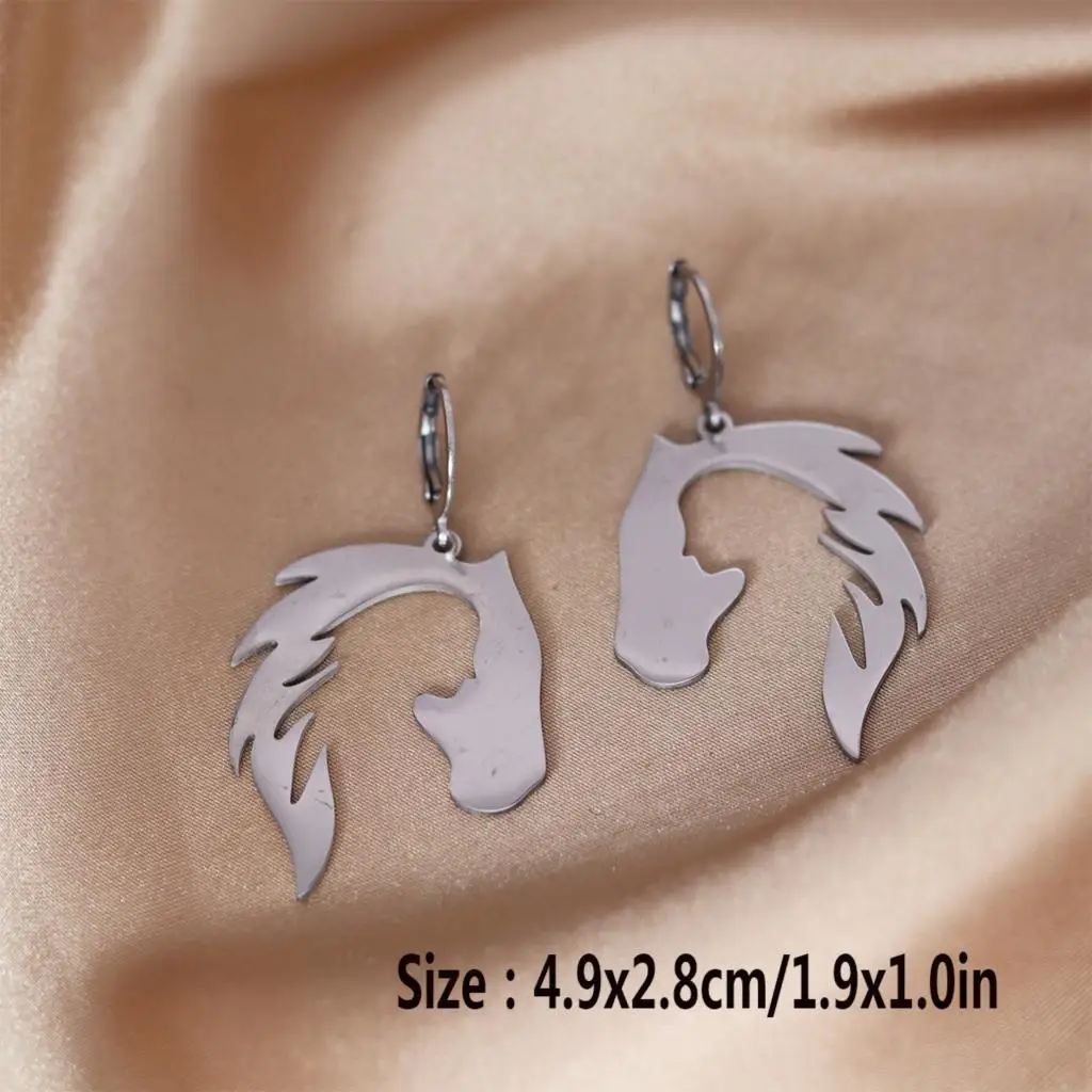 Kinitial Horse Earrings Horse Girl Handmade Pendant Earring Valentine\'s Day Gift, Bridesmaid Gift, Ear rings Wholesale